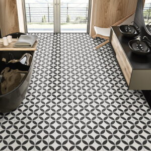 Azulejo Serie Cavan Riga Black Para Baño