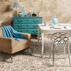 Suelo hidráulico y azulejo de pared serie Verona Blanco