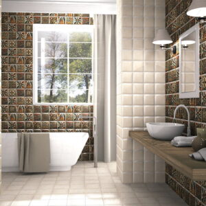 Azulejo Serie Davinci Beige para Baño y Cocina Mainzu