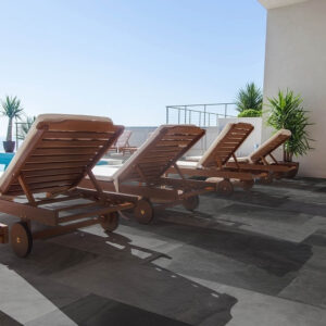 Azulejos Serie Bierzo Negro para Terraza