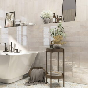 Azulejo Serie Bellagio Bianco Para Baño Mainzu