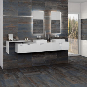 Azulejos Serie Metalic Azul para Baño