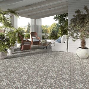 Pavimento porcelánico Via Augusta para terraza exterior