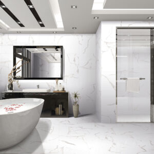 Porcelánico Imitación Mármol rectificado serie Arpa Blanco