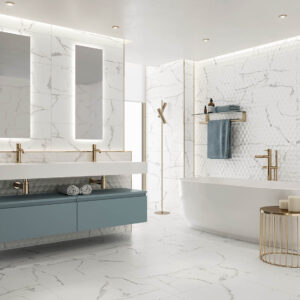 Azulejos Serie Arpa Blanco para Baño