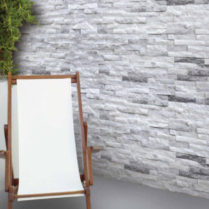 Azulejos Serie Fachaleta Quartz Gris para Salon Mosavit