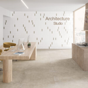 Azulejos Serie Meraki Taupe para Salon Harmony