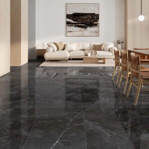 Azulejos Serie Blade Grafito para Salon Alaplana