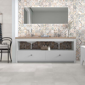 Azulejos Serie Devan Gris para Baño Alaplana