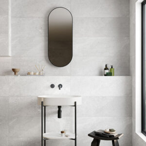 azulejo imitacion piedra Ecchio Blanco 33X100