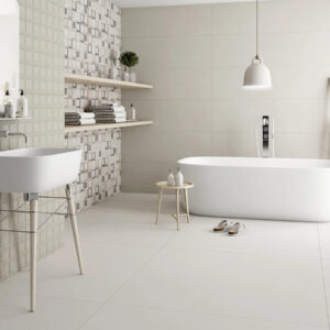 suelo imitación cemento Valdivia Blanco