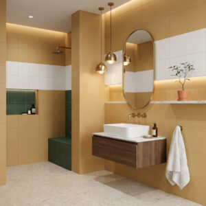 Azulejos Serie Element Ocre para Cocina