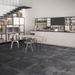 Azulejo efecto piedra Keros-AMB_DAFNE_NEGRO 80x80