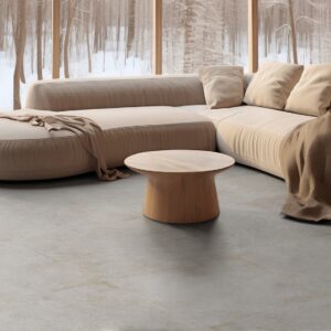 Salón Moderno Con Pavimento Shells Beige