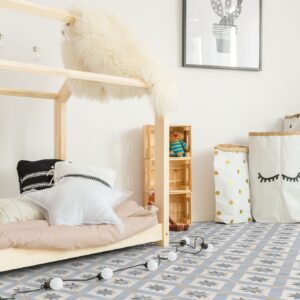 Azulejo Vichy Mar 25x25 Keros diseño damero azul