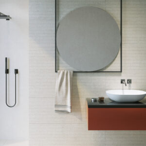 Azulejo Ágora Wave Beige 40x120 Con Relieve Ondulado