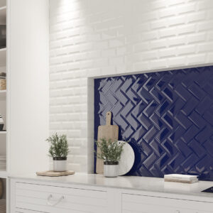 Azulejos Biselado Azul Cobalto Brillo 7,5x15