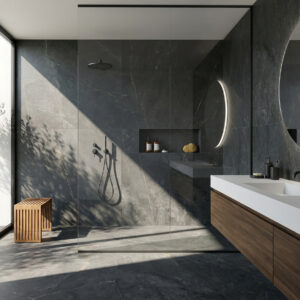 Azulejos Serie Mylos Grafito para Baño